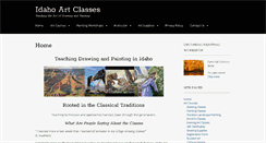 Desktop Screenshot of idahoartclasses.com